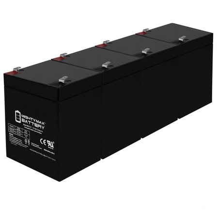 MIGHTY MAX BATTERY 12V 5AH SLA Replacement Battery compatible with SigmasTek SP12-5 F1 - 4PK MAX3942857